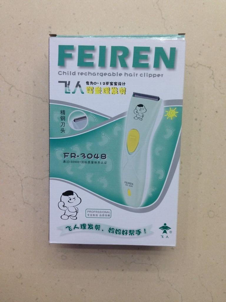 Authentic Flying man 3048 Children hair clipper Baby silent barber barber razor rechargeable