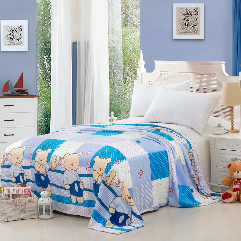 Flannel Blanket Coral Velvet Blanket Casual Blanket Towelling Reinforced Warm Sheet details Picture