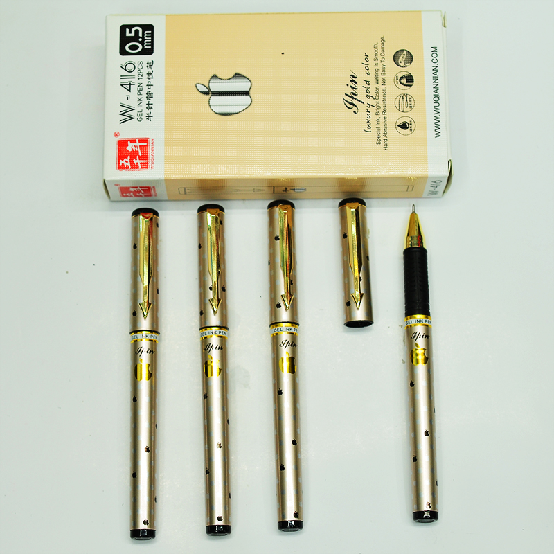 5000 Years W-416 Golden pen barrel Apple Office Signature Pen Gel Pen 0.5mm