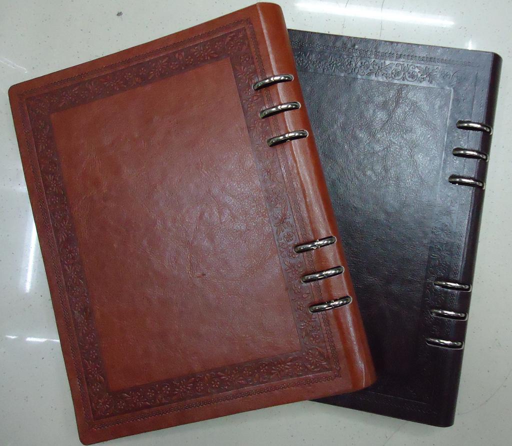 伊朗中东等定制物美价廉变色pu皮革本子笔记本封皮活页本封皮