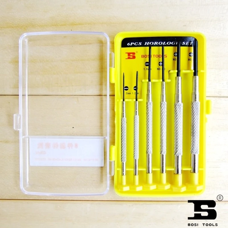 Persian Tools 6-Piece Clock Set Batch Chrome Vanadium Steel Screwdriver Micro Screw Batch Mobile Phone Repair