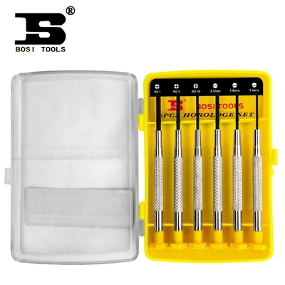 Bosi Persian Tools 6-Piece Clock Batch Clock Screwdriver Miniature Screw Batch