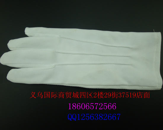 Military thickening and lengthening three - rib point plastic anti - slip etiquette gloves wholesale. 250 mm long thumbnail