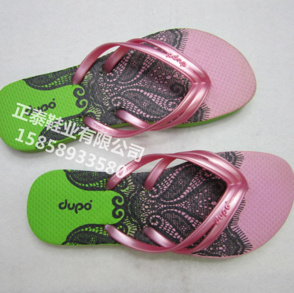 The manufacturer customizes the new five-ding women's flip-flops details Picture