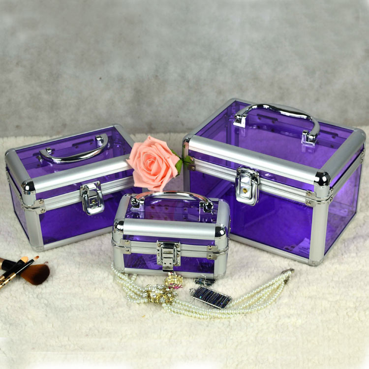 Guanyu portable acrylic three-piece cosmetic case for travel special jewelry storage case special sale