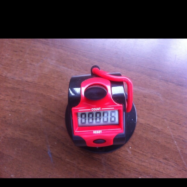 Jinghui Factory direct sales 5-digit electronic manual counter with base