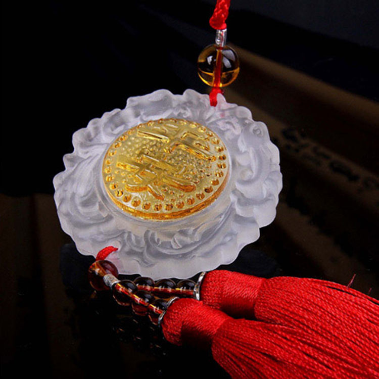 琉璃挂件 四季平安牌琉璃挂件 汽车挂件 琉璃工艺品细节图