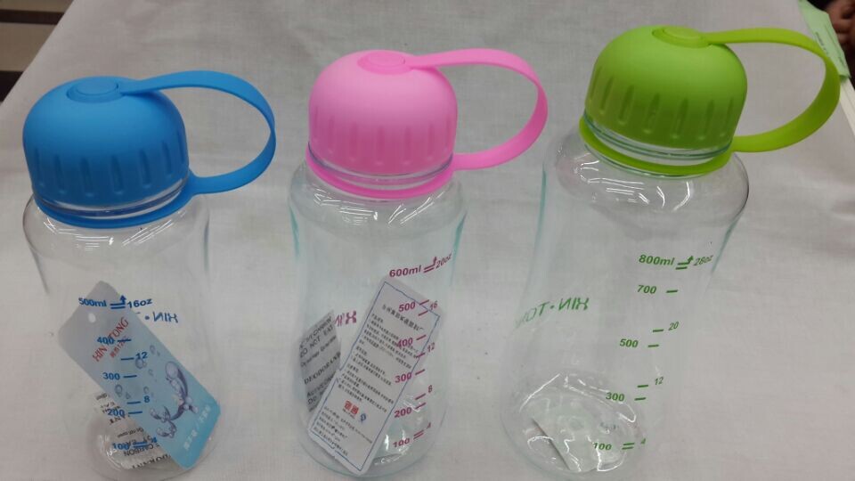 Leak-proof plastic water cup with filter Portable sports cup with lid thumbnail