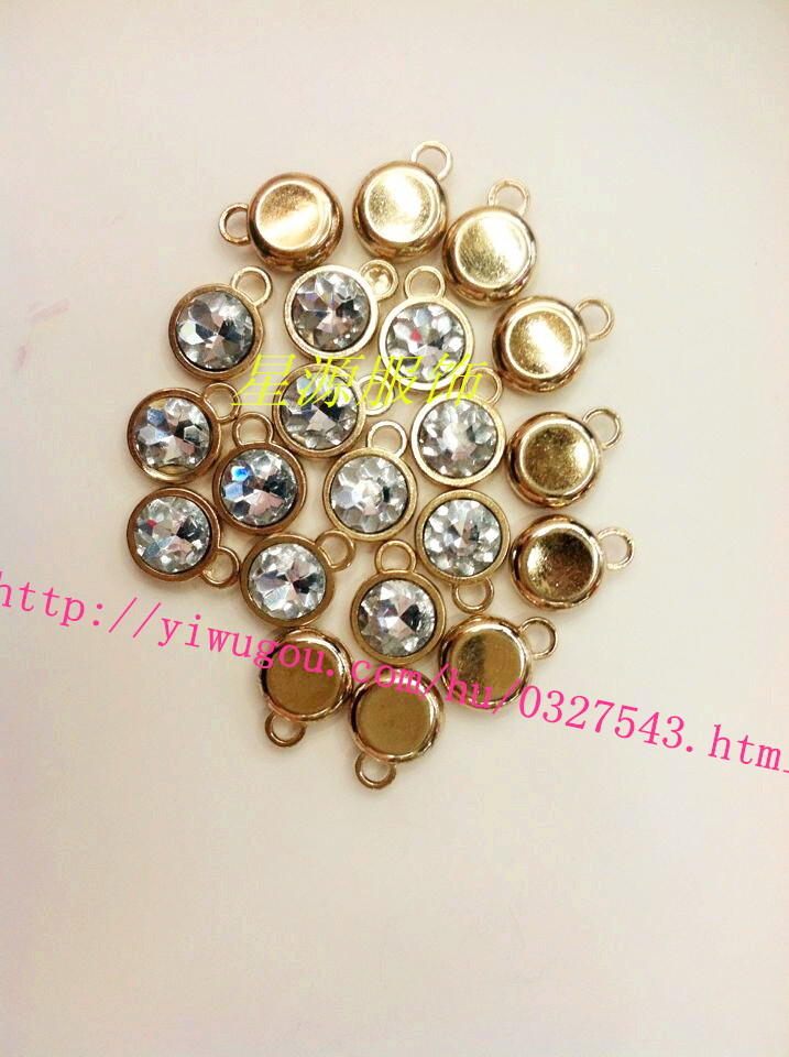 Zipper bar accesorios puntos taladro botones botones decorativos hebillas