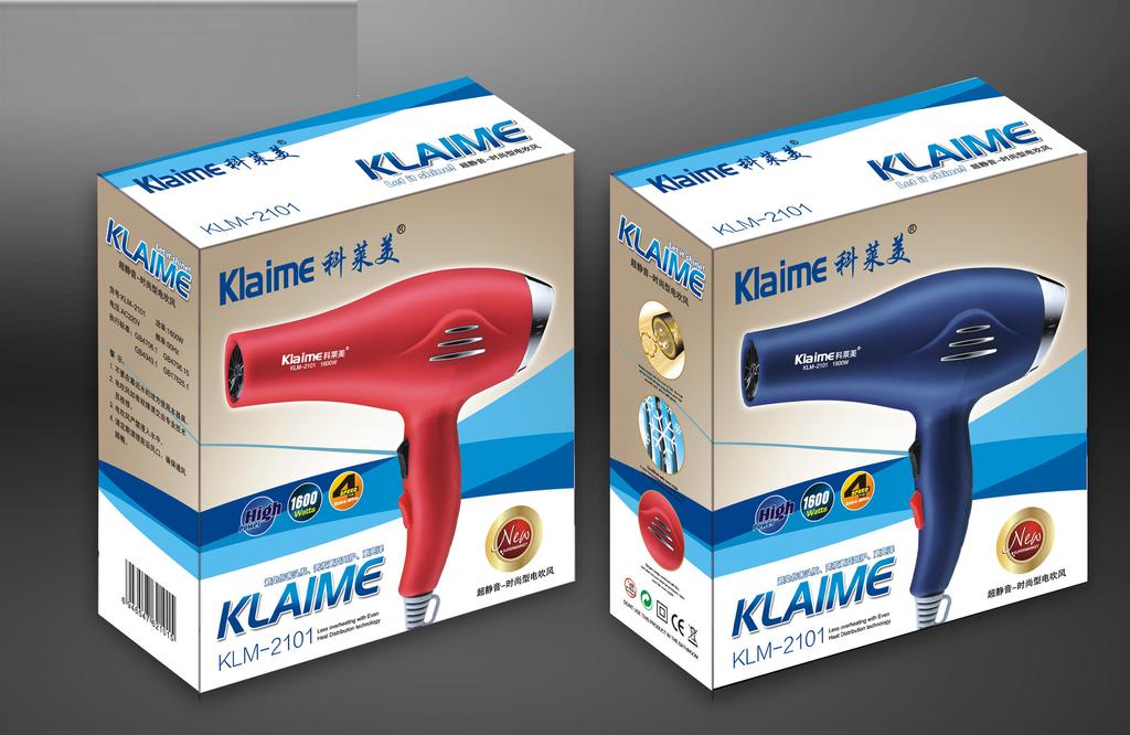 Klemi Hair Dryer Family professional hair dryer hot and cold air power hair dryer 1600W thumbnail