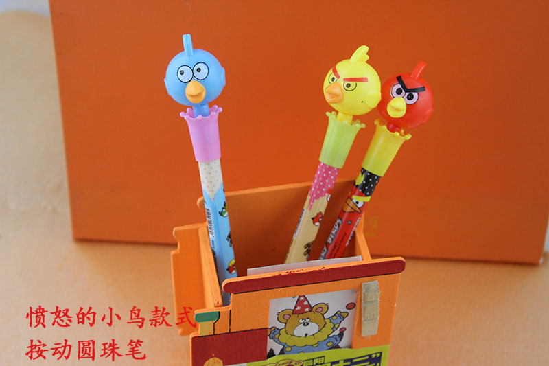 Mingyang 1369 Angry Birds Ballpoint Pen/Factory Wholesale/Korean Version Fashionable Student Ballpoint Pen Application Scenario