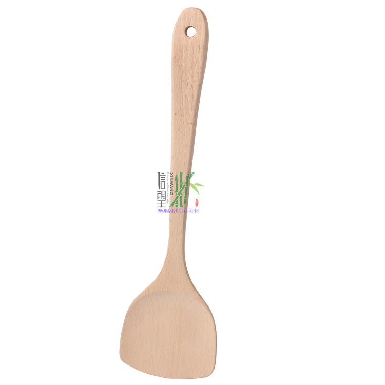 Xinwang Brand Natural Bamboo Beech Wooden Spoon Test Soup Spoon Cooking Spoon Rice Spoon Wooden Shovel No Specification drawing
