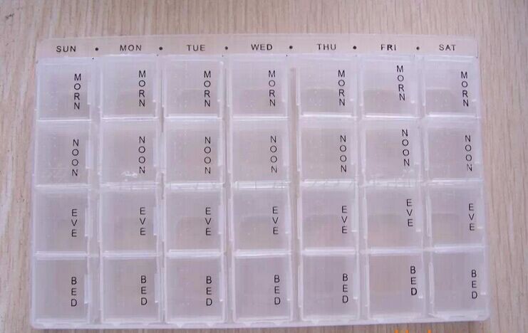 7天塑料药盒产品图
