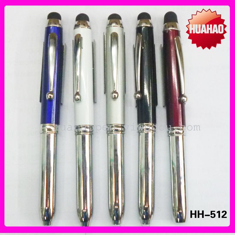 Metal lamp pen touch screen lamp pen capacitive lamp pen. 3-in-one metal lamp pen, hand-written metal lamp pen