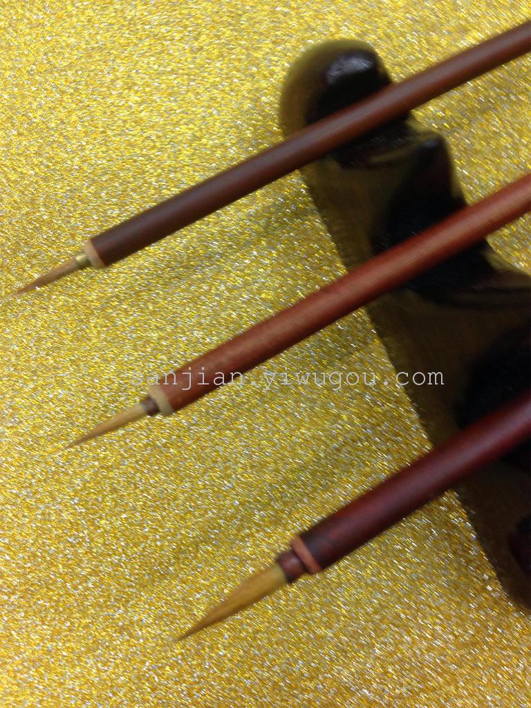 Shanlian Lake Brush, direct sales from Sanjian Brush manufacturer, offers large, medium and small Langgui outlining brushes and fine brushwork brushes with a national trend Specification image
