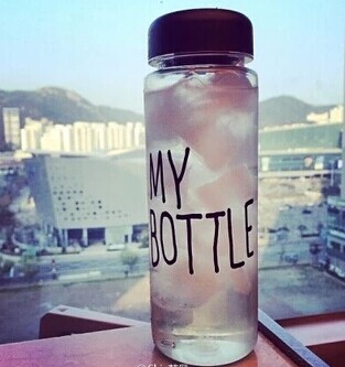 韩国日本超人气My bottle 随行透明水果杯子配立式盒