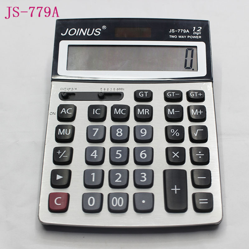 JS-779A电脑键盘大号计算器 大按键计算机12位数大屏幕