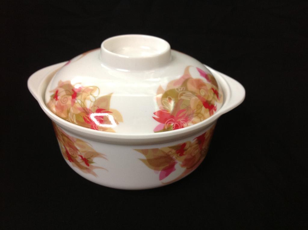 Melamine tableware imitation porcelain covered bowl 535