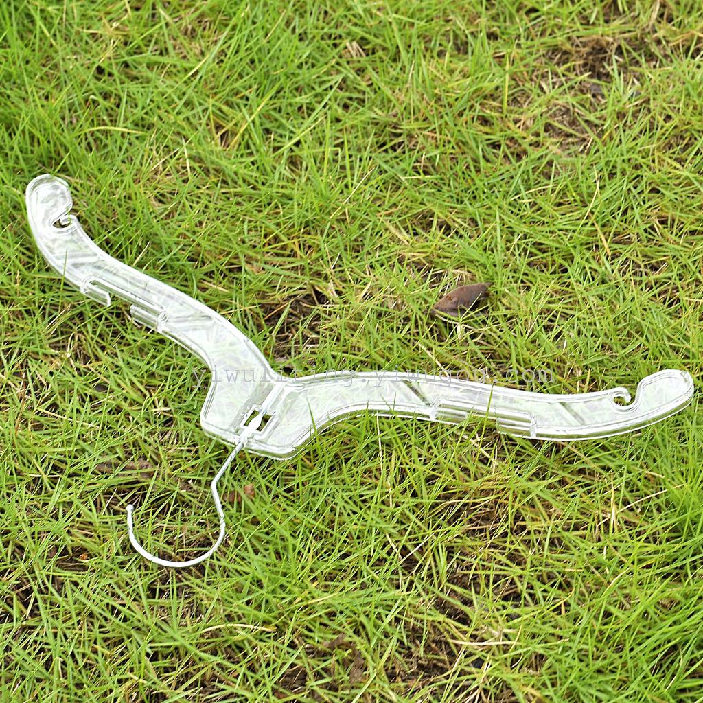 Transparent windproof punch coat hanger dry and wet coat hanger non-slip seamless clothes hanger thumbnail