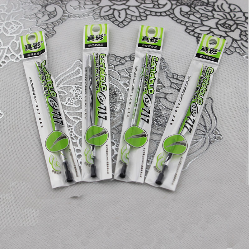 True Color 717 Hami Melon Flavor Sparkling Color Tide Series 0.35 Full Needle tube gel pen Refill Refill Specification image