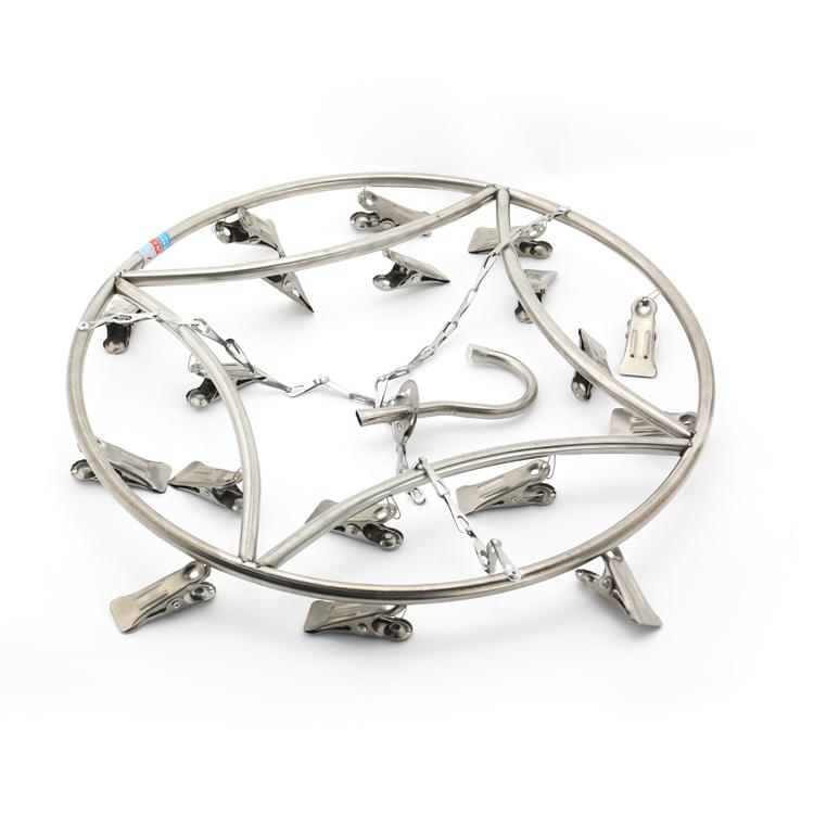 铁大管圆袜夹 多夹子衣撑子晾晒袜子