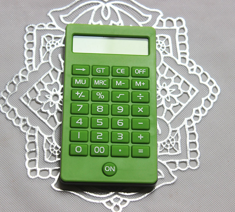 The Korean version of the creative iPhone style calculator is a portable 12-digit computer details Picture