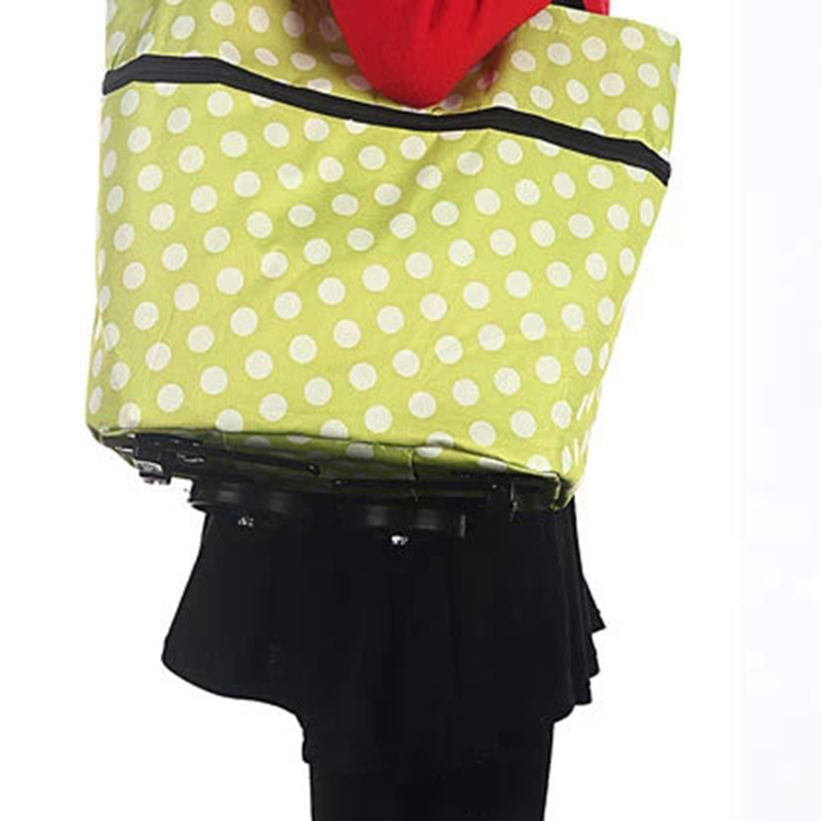 Manufacturers direct green shopping bags multifunctional folding shopping bags wheel bags