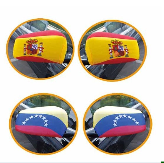 南非国旗 西班牙 智利 法国 加拿大车镜套 反光镜套产品图