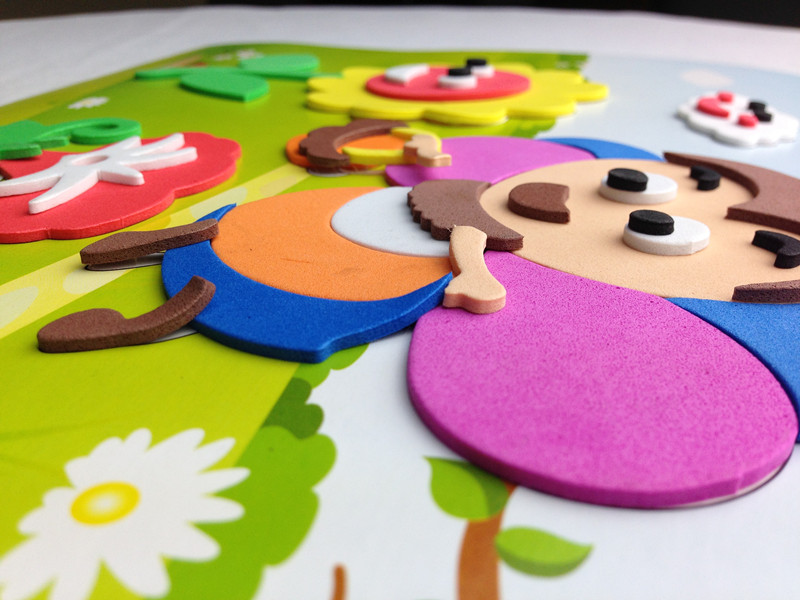 春禧B13小蜜蜂eva粘贴画 手工制作DIY贴纸产品图