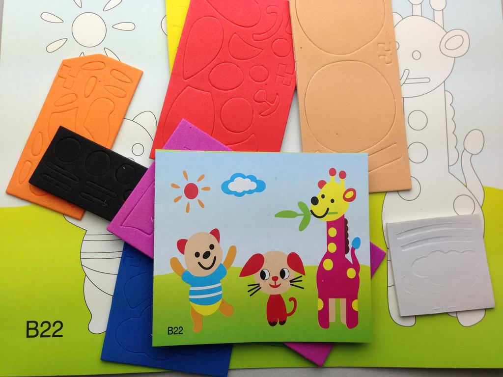 春禧 厂家直销儿童贴纸，DIY幼儿手工贴图，手工制作幼产品图