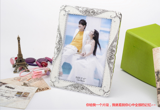 义乌好货 精品 欧式奢华10寸相框批发 方形树脂工艺摆台