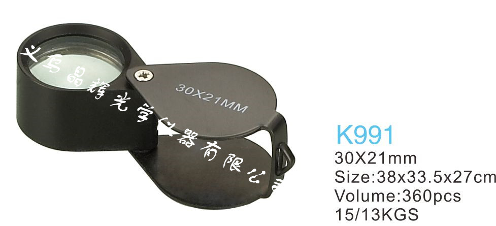 K9 optical lens Aluminum jewelry magnifier high magnification