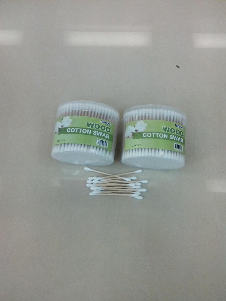 Oval 220 sticks High-grade tampon sticks sticks antibacterial cosmetic cotton sticks wood sticks cotton swabs