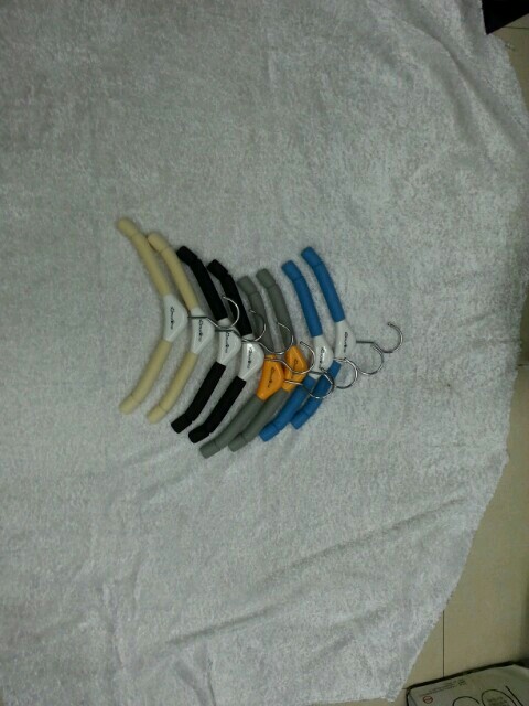 Colorful sponge coat hangers for children thumbnail