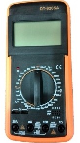 9205A Multimeter Meter Digital Multimeter Ammeter Current And Voltage Specification drawing