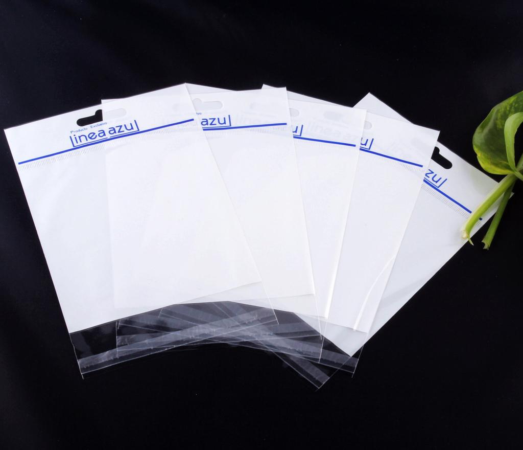 厂家低价批发双层OPP+珠光膜 文具尺子包装袋 印刷卡头袋 日用文具袋 可定制logo 塑料袋  opp卡头袋袋 