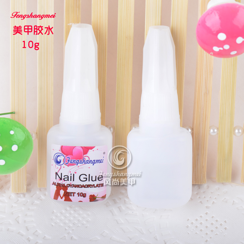 In 2014, factory wholesale and direct sales of 10g nail art special glue, high-quality and affordable packaging. Nail art glue with brush and card insertion glue, exclusively for foreign trade Application Scenario