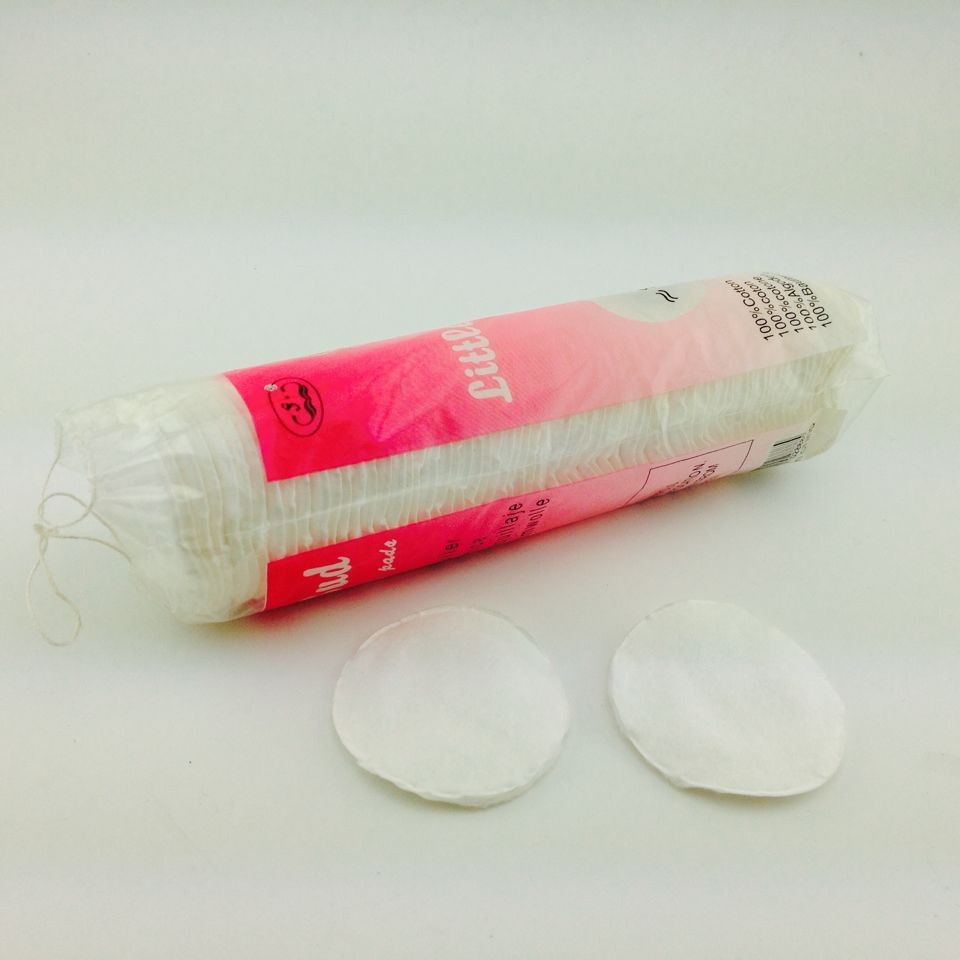 Thickened cotton round center makeup cotton and makeup remover cotton in 80-piece packs are available for wholesale and are exclusively for foreign trade Specification image