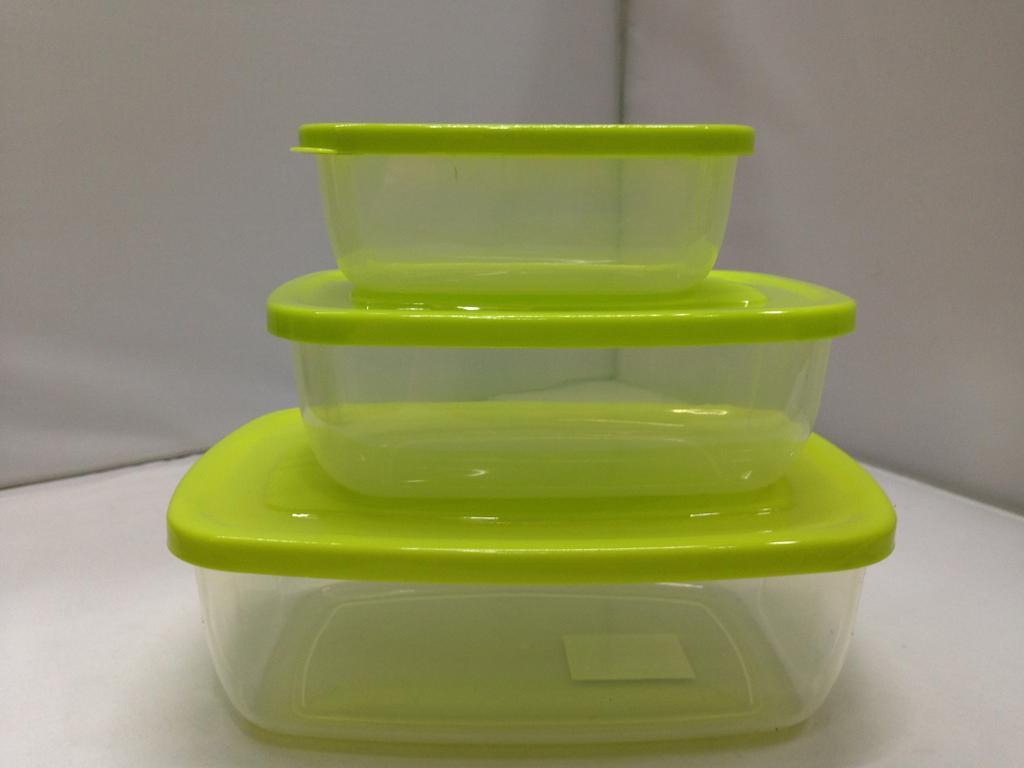 Plastic food storage box, lunch box, microwave oven lunch box set, food storage box 13A-163-3 details Picture