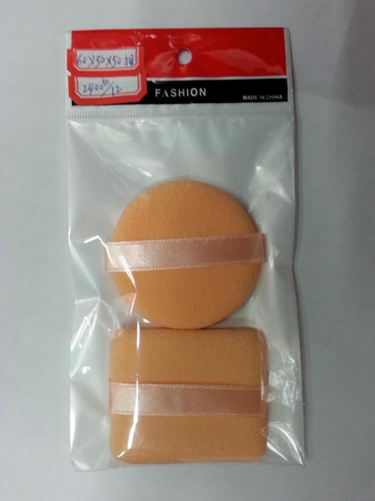Direct sales of latex cotton ribbon powder puff from the manufacturer