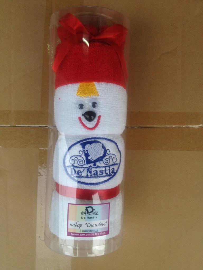In stock Creative gift Cake towel gift towel Snowman towel