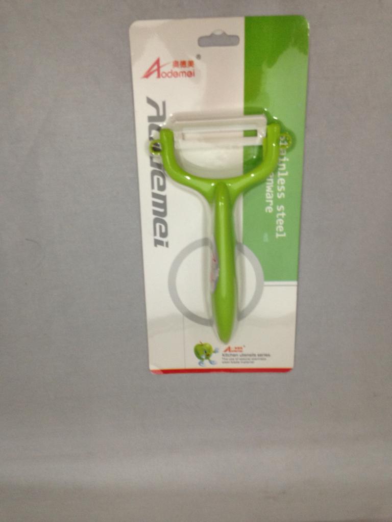 Ceramic Peeling Knife Stainless Steel Planer Knife Factory Direct Apple Cutting 277-532T Specification drawing