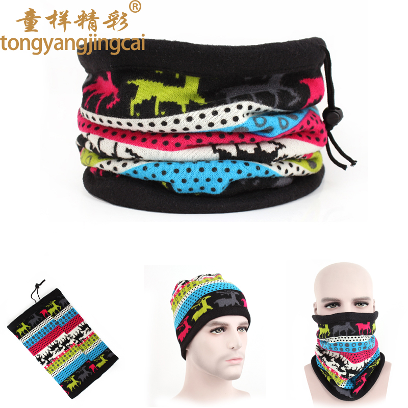 Turtleneck Collar Childlike Smecta Cashmere Scarf Hat South Korea's Collar Turtleneck Collar Men And Women Turban Hat details Picture