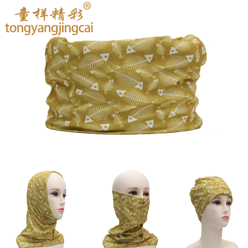 Outdoor Gear Cycling Turban Fishing Enthusiast Fish Pattern Turban Children's Wonderful Smecta Fish Turban Hat details Picture