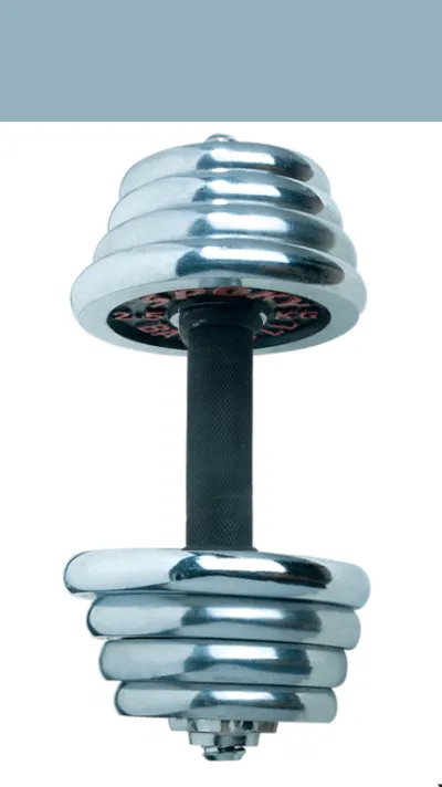 Electroplated Red Letter Dumbbell