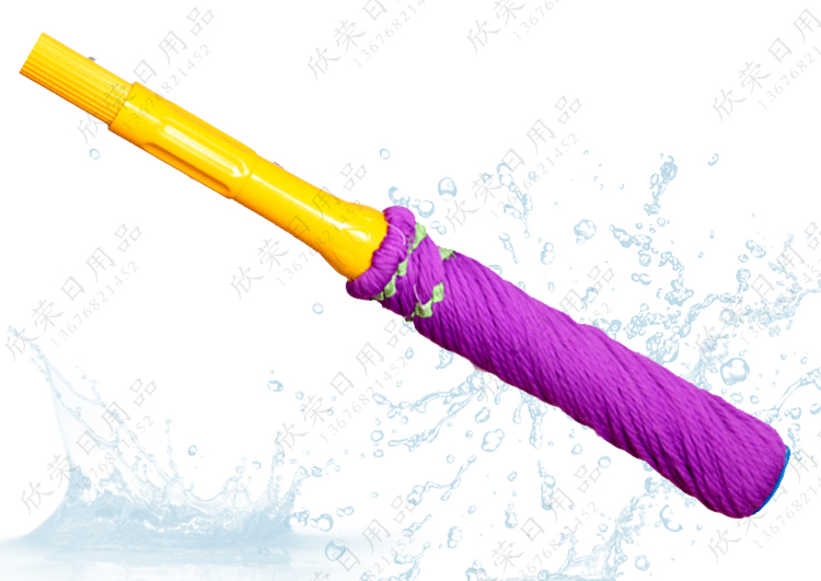 【 Factory Direct 】 Microfiber Twist Water Magic Mop Stainless Steel Rod Telescopic Twist Water Mop Special Price details Picture