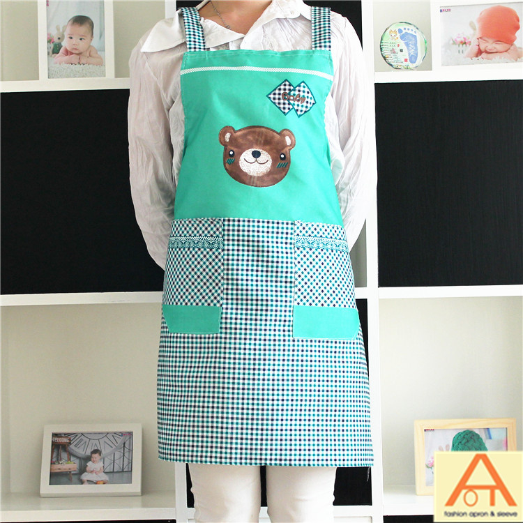 韩版可爱卡通小熊围裙 厚款围裙批发围裙厂家直销