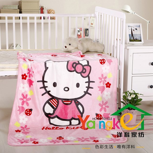 双层定位花金貂绒叁角针包边精品童毯