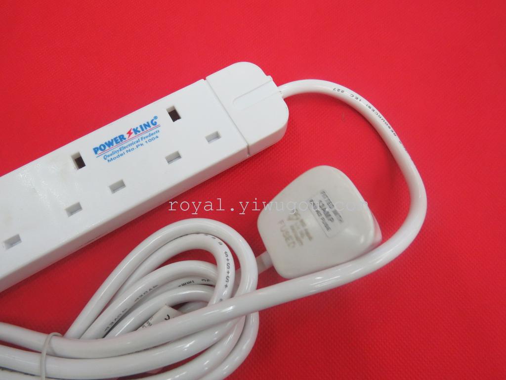 POWER KING UK 4位英式英标插板插排插座15元产品图