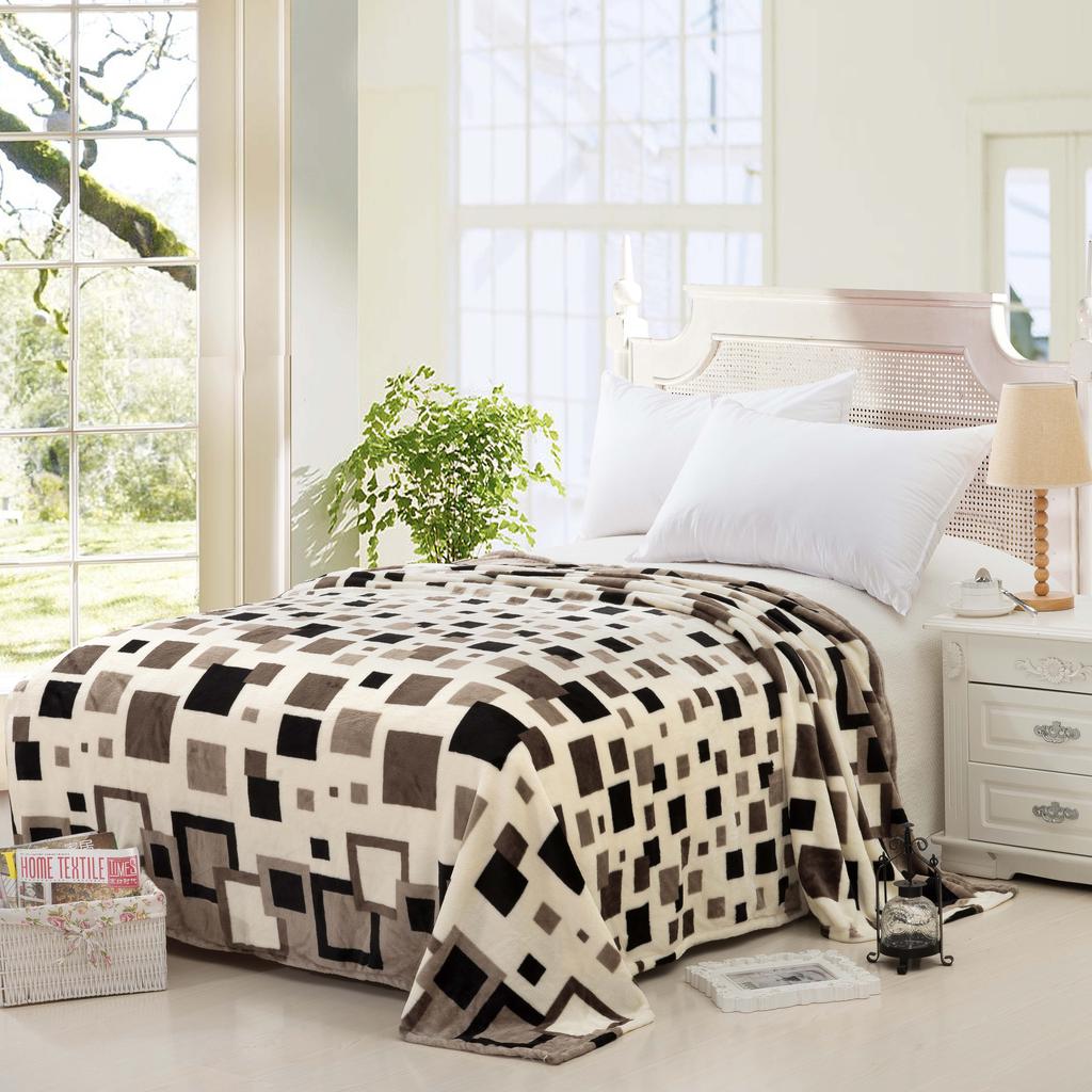 Flannel Blanket Coral Velvet Blanket Casual Blanket Towelling Reinforced Warm Sheet Specification drawing
